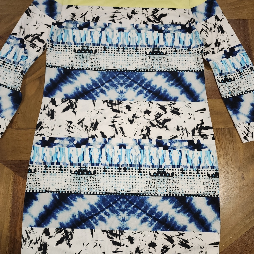 BCBG Maxazria Multi-Colored Dress, Size XXS, Womens, Blue Tide. NWT.
